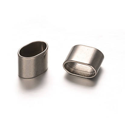 Прямоугольник 201 прелести нержавеющей стали слайд, 8x6 мм, отверстие : 5x9 мм