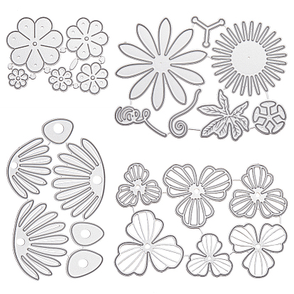 Frame Carbon Steel Cutting Dies Stencils, for DIY Scrapbooking/Photo Album, Decorative Embossing DIY Paper Card, Flower