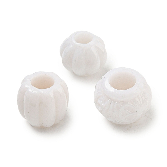 Непрозрачный акрил европейского бисера, бусины с большим отверстием, рондель