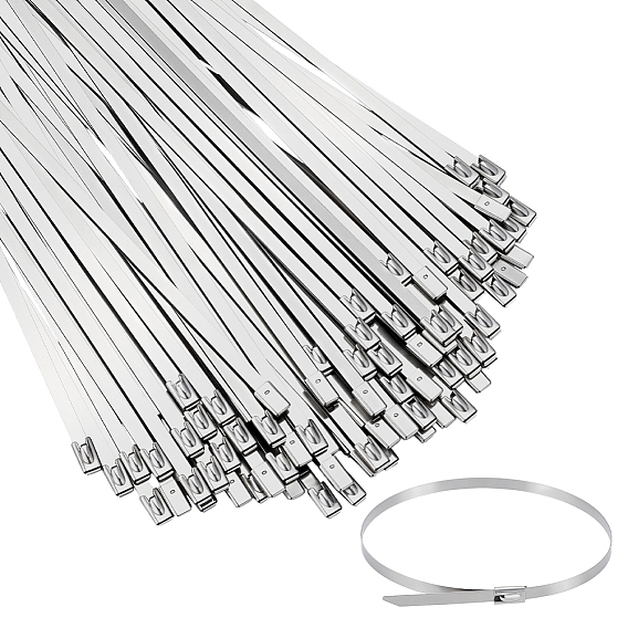 100Pcs 304 Stainless Steel Cable Ties