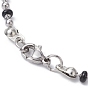 304 Stainless Steel Enamel Ball Chains Bracelets for Women