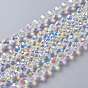 Glass Imitation Austrian Crystal Beads, Faceted Bicone
