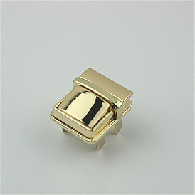 Застежки для кошелька с поворотным замком из цинкового сплава, квадратный, аксессуары для кошелька diy bag