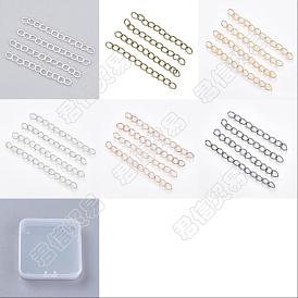 240 hebras 6 colores extensor de cadena de hierro, cadenas del encintado, sin níquel