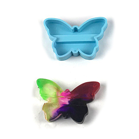 Butterfly DIY Mobile Phone Support Silhouette Silicone Molds, Resin Casting Molds, For UV Resin, Epoxy Resin Jewelry Making