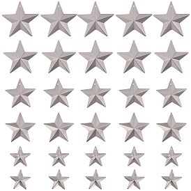 120 шт. 6 стили железные подвески и витринные украшения, звезда