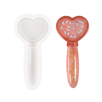 Heart Shape DIY Magic Stick Silicone Molds, Resin Casting Molds, for UV Resin & Epoxy Resin Craft Making