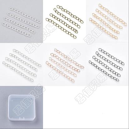 240 hebras 6 colores extensor de cadena de hierro, cadenas del encintado, sin níquel