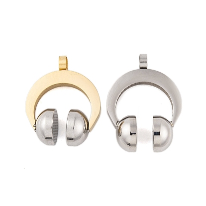 304 Stainless Steel Pendants, Headset Charm