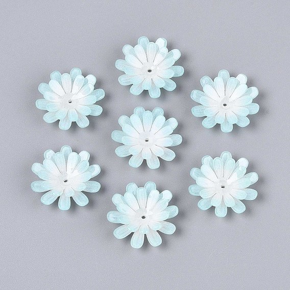 Колпачки для акриловых бусин в виде цветов, для изготовления ювелирных изделий DIY