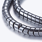 Non-magnetic Synthetic Hematite Beads Strands, Wave Shape