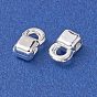 Alloy Charms, Long-Lasting Plated, Square