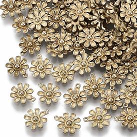 Charmes en laiton, sans nickel, fleur