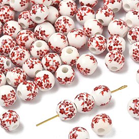 Famille выросли фарфоровые бусы, круглые