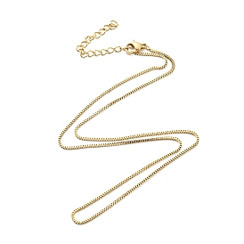 304 Stainless Steel Box Chain Necklace for Women