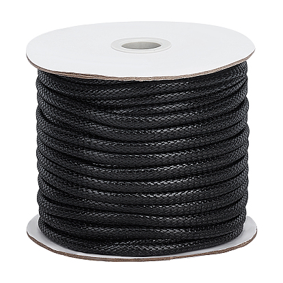 30м плетеные вощеные полиэфирные шнуры, для diy craft