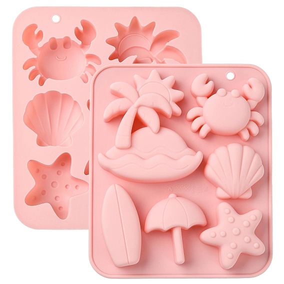 Tropical Beach Themed Chocolate Silicone Molds