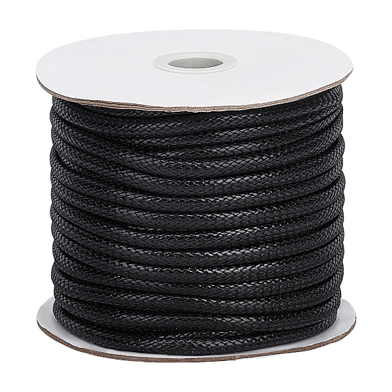 30м плетеные вощеные полиэфирные шнуры, для diy craft