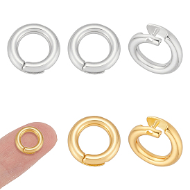 6 шт. 2 цвета 925 открытые соединительные кольца из стерлингового серебра, круглое фиксирующее соединительное кольцо, с замшевой тканью из поликарбоната квадратной серебряной полировальной салфеткой