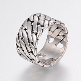304 палец кольца из нержавеющей стали, широкая полоса кольца