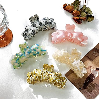 Заколки для волос в форме когтей из ацетата целлюлозы, аксессуары для волос для женщин и девочек