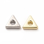 Alloy Beads, Long-Lasting Plated, Cadmium Free & Lead Free, Triangle