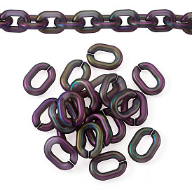 20шт. прозрачных акриловых быстроразъемных соединителей, ab color овальные ссылки