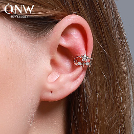 Minimalist Double-layer Star Ear Clip with Pentagram Design - Trendy and Unique Earrings