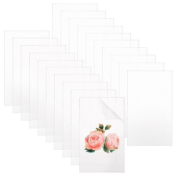 20Pcs Rectangle Acrylic Sheet, for Craft Projects, Signs, DIY Projects