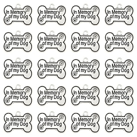 40 шт. Подвески из сплава в тибетском стиле, регистрационный номер собаки, без кадмия и без свинца