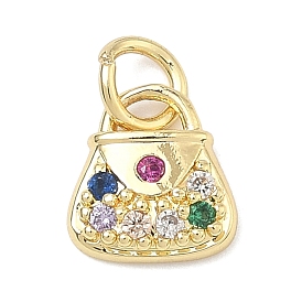 Латунные микро проложить кубического циркония подвески, подвески для сумочек, с целью перехода в кольце