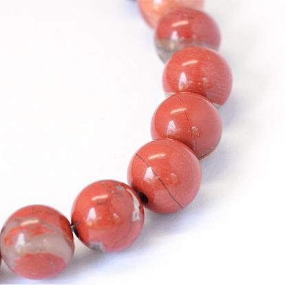 Natural Red Jasper Round Bead Strands