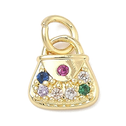 Латунные микро проложить кубического циркония подвески, подвески для сумочек, с целью перехода в кольце