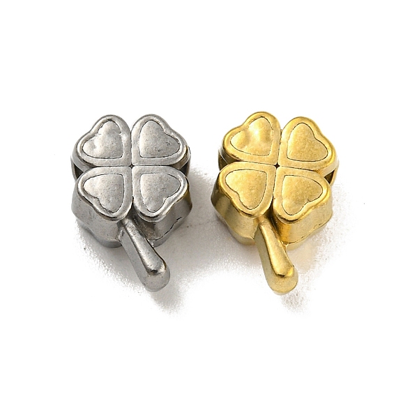 304 из нержавеющей стали бусы, клевер