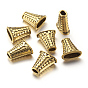 Tibetan Style Alloy Bead Cones, For Tassels Pendant, Lead Free & Cadmium Free, 17mm wide, 18mm long, 9mm thick, hole: 4mm