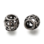 304 из нержавеющей стали европейские шарики, бусины с большим отверстием, полая рондель с клевером