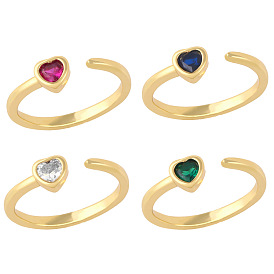 Retro Heart-shaped Ring with Zircon for Women, Minimalist and Unique