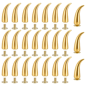 40 комплекты заклепок из сплава с острым конусом, с винтом, для кошелька сумка обувь панк-рок кожаный ремесленный ремень для одежды