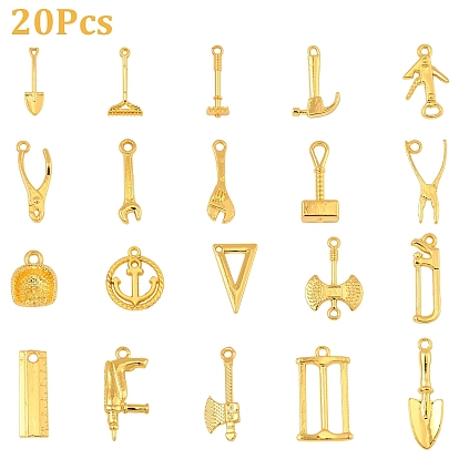 20 подвески из сплава шт., без кадмия, без никеля и без свинца, разнообразные