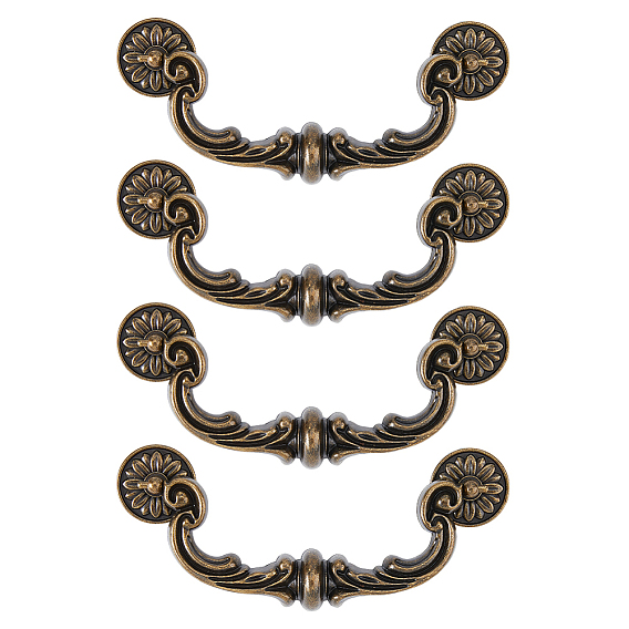 Дверные ручки шкафа из сплава, кухонный ящик тянет ручки шкафа, с винтом