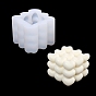 DIY Silicone Candle Molds, for Scented Candle Making, 3D Heart Bubble Cube