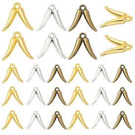 60 шт 3 цвета подвески из сплава в тибетском стиле, острый перец