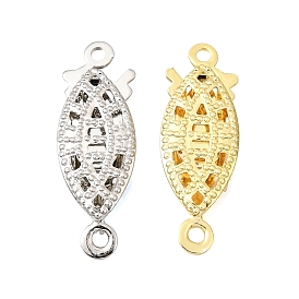 Застежки латунные коробки, долговечный, стойки покрытие, лошадиный глаз , 1 нитей, 2-луночное