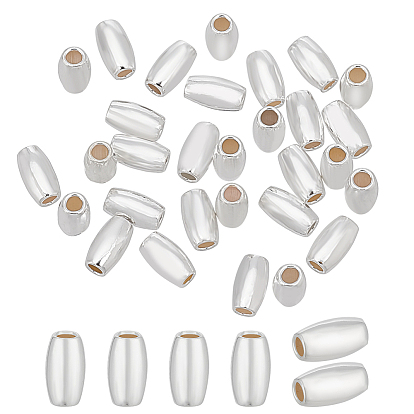 30 шт. 925 бусины из стерлингового серебра, рис