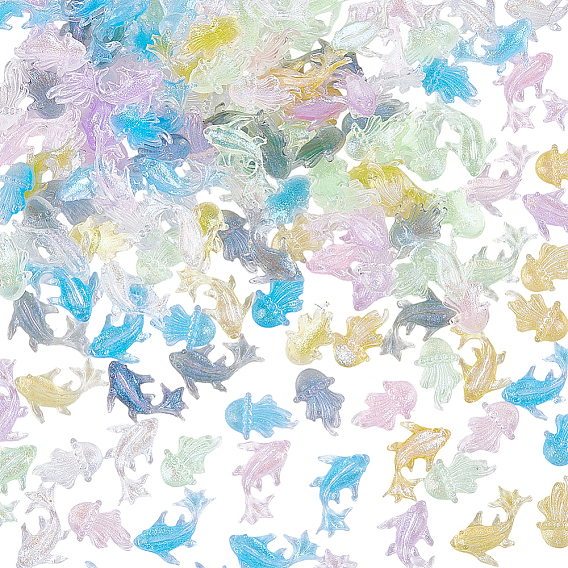 150 шт 2 стили кабошоны из смолы, ногтей декоративные аксессуары