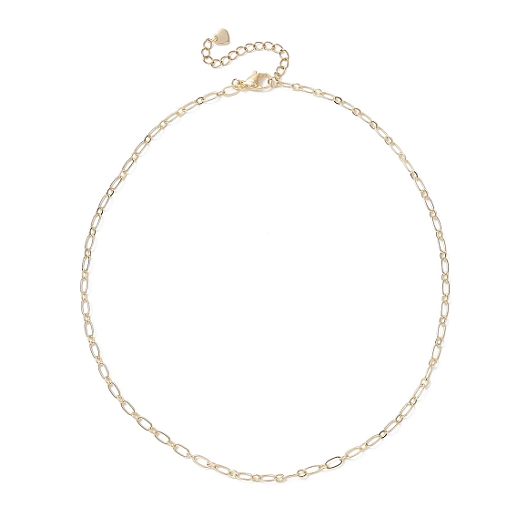 3Мм латунные овальные звенья цепи ожерелья для женщин