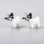Подвески из смоляной собаки, с платиновым шлейфом, поделки для сережек