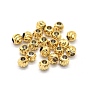 Brass Corrugated Beads, Round