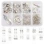 DIY Earring Making Kits, Including Alloy Pendants & Links, Brass Linking Rings & Earring Hooks & Jump Ring