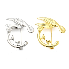 Whale Tail Zinc Alloy Brooches for Backpack Clothes